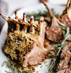 Panko Crusted Rack of Lamb