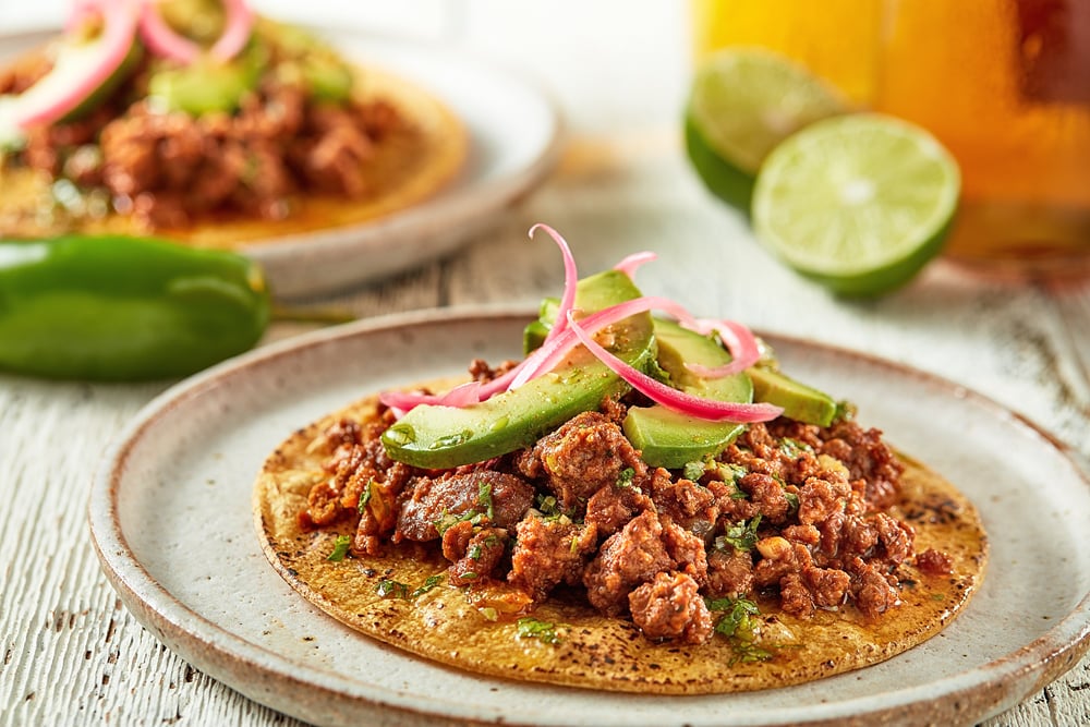 Aussie Ground Lamb & Cilantro Mojo Tacos