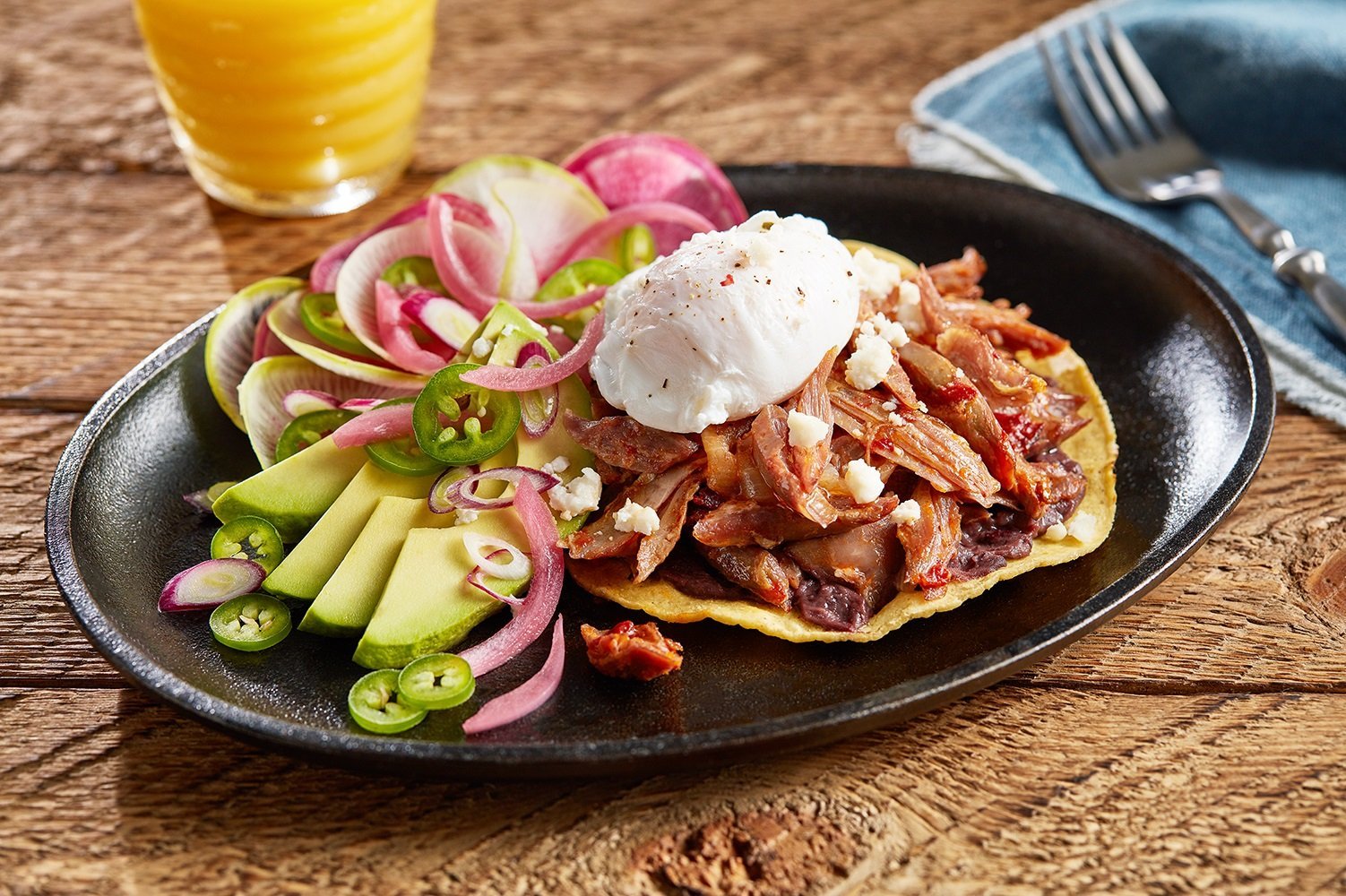 Aussie Lamb Tinga Tostada