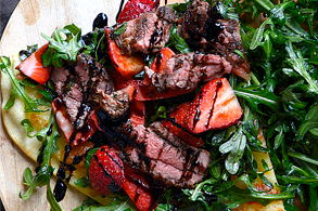 Aussie Lamb Strawberry Arugula Pizza