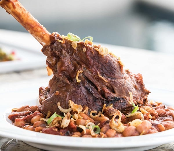 Aussie lamb shank cassoulet