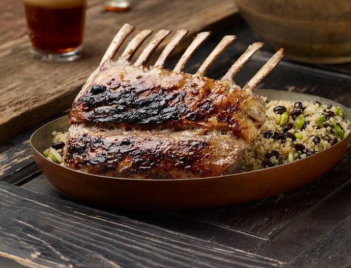 BEER- & MUSTARD-MARINATED RACK OF LAMB