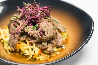 Braised Aussie beef with spaetzel noodles