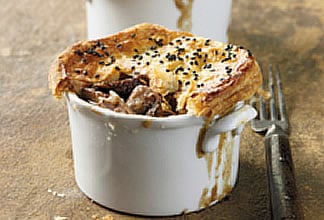 Lamb Mushroom and Beer Pot Pies