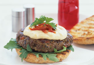 MEDITERRANEAN LAMB BURGER