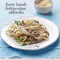 Lamb Fettuccine Alfredo